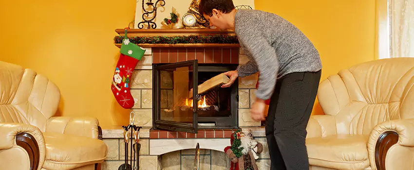 Rusted Metal Fireplace Restoration in Lebanon, Tennessee